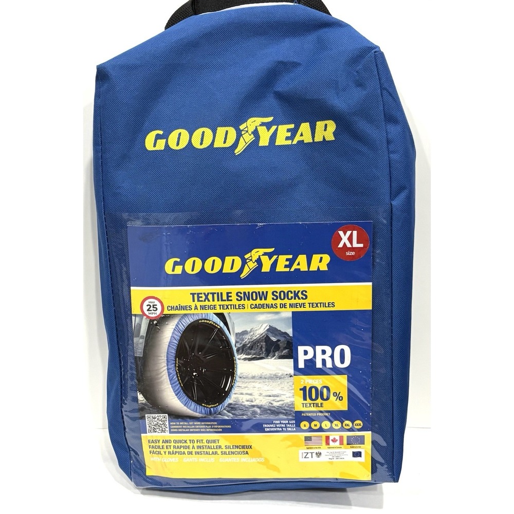 Goodyear Pro Textile Snow Socks Size XL 2 Piece Set Tire Covers New in Bag